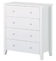Hoppekids Kommode m. 4 Skuffer - Christian - 94,5x84x40 cm - Hvi
