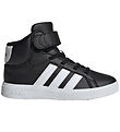 adidas Performance Støvler - Grand Court Mid K - Sort/Hvid