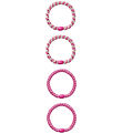 Name It Hårelastikker - NkfAcc-Arise - 4-pak - Phlox Pink/W. Gli
