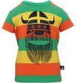 Danefæ T-shirt - Regnbuefarvet m. Viking