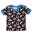 Freds World T-shirt - Brun/Turkis m. Cowboy