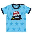 Freds World T-shirt - Lysebl m. Rd Bil