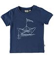 Wheat T-Shirt - Blå m. Papirsbåd