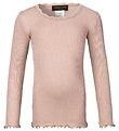 Rosemunde Bluse - Pudderrosa m. Blonder