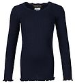 Rosemunde Bluse - Navy m. Blonder