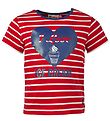 LEGO Duplo T-shirt - Rd/Hvidstribet m. Hjerte