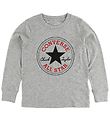 Converse Bluse - Grmeleret m. Logo