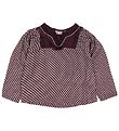 Noa Noa miniature Bluse - Bordeaux m. Prikker