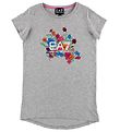 EA7 T-shirt - Grmeleret m. Blomster