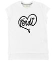 Fendi Kids T-shirt - Hvid m. Pailletter