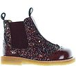 Angulus Støvler - Chelsea - Plum/Bordeaux m. Glimmer