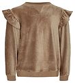 Petit by Sofie Schnoor Sweatshirt - Velour - Rib - Taupe