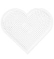 Hama Midi Perleplade - Stor Hjerte - Transparent