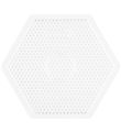 Hama Midi Perleplade - Stor Sekskant - Transparent