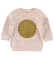 Minipop Sweatshirt - Pudder m. Guld Cirkel