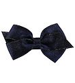 Little Wonders Hårsløjfe - Viola - 6 cm - Satin - Navy Glimmer