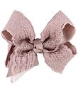 Little Wonders Hårsløjfe - 9 cm - Støvet Rosa m. Blonder