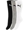 Puma Strømper - 3-pak - Sport - Hvid/Gråmeleret/Sort