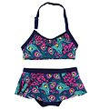 Color Kids Bikini - Tracy - UV40+ - Navy/Pink m. Pfuglefjer