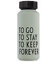 Design Letters Termoflaske - To Go To Stay - 500 ml - Stvet Gr
