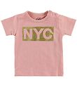 Petit by Sofie Schnoor T-shirt - NYC - Rosa m. NYC