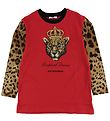 Dolce & Gabbana Bluse - Animal - Rd/Leopard