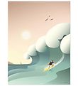 Vissevasse Plakat - 50x70 - Surfer