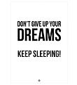 Citatplakat Plakat - A3 - Dont Give Up On Your Dreams