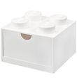 LEGO® Storage Opbevaringsskuffe - 4 Knopper - 15x15x9 - Hvid
