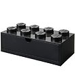 LEGO Storage Opbevaringsskuffe - 8 Knopper - 31x15x9 - Sort