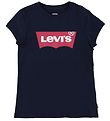 Levis T-shirt - Batwing - Navy m. Logo