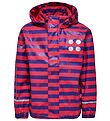 LEGO® Wear Regnjakke - Mørk Pink/Lillastribet