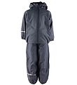 CeLaVi Regntøj m. Fleece - Recycle PU - Dark Navy