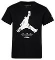 Jordan T-Shirt - Jumpman X Nike Action - Sort m. Hvid
