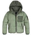 Tommy Hilfiger Dynejakke - Detachable Hood - Spring Olive