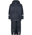 CeLaVi Regntøj m. Seler - PU - Dark Navy