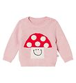 Stella McCartney Kids Bluse - Strik - Rosa m. Svamp