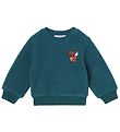 Stella McCartney Kids Bluse - Fleece - Petroleumsbl m. Rv