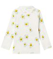 Stella McCartney Kids Bluse - Rib - Hvid m. Blomster