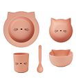 Liewood Spisesæt - Joana - 4 Dele - Cat Rose Blush