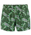 Puma Badeshorts - Grn m. Print