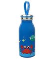 SunnyLife Termoflaske - 350 ml - Crabby - Blå m. Undervandsprint