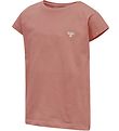 Hummel T-shirt - hmlDiza - Mørk Rosa