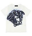 Versace T-shirt - Medusa - Hvid/Blå