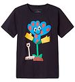 Stella McCartney Kids T-shirt - Spotted Flower - Sort m. Print