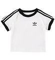 adidas Originals T-shirt - 3 Stripes - Hvid m. Logo