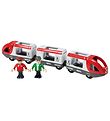 BRIO Passagertog - 5 dele - Rød/Hvid 33505