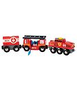 BRIO Redningstog - 24,2 cm - 4 dele - Rød 33844