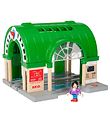 BRIO World Togstation - Grøn/Grå/Træ 33649