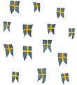 That's Mine Wallstickers - 14 stk - Svensk Flag